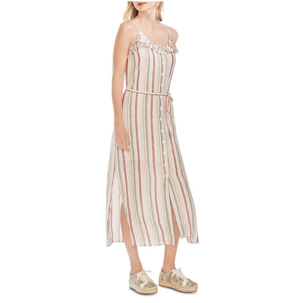 Vince Camuto Striped Linen Dress
